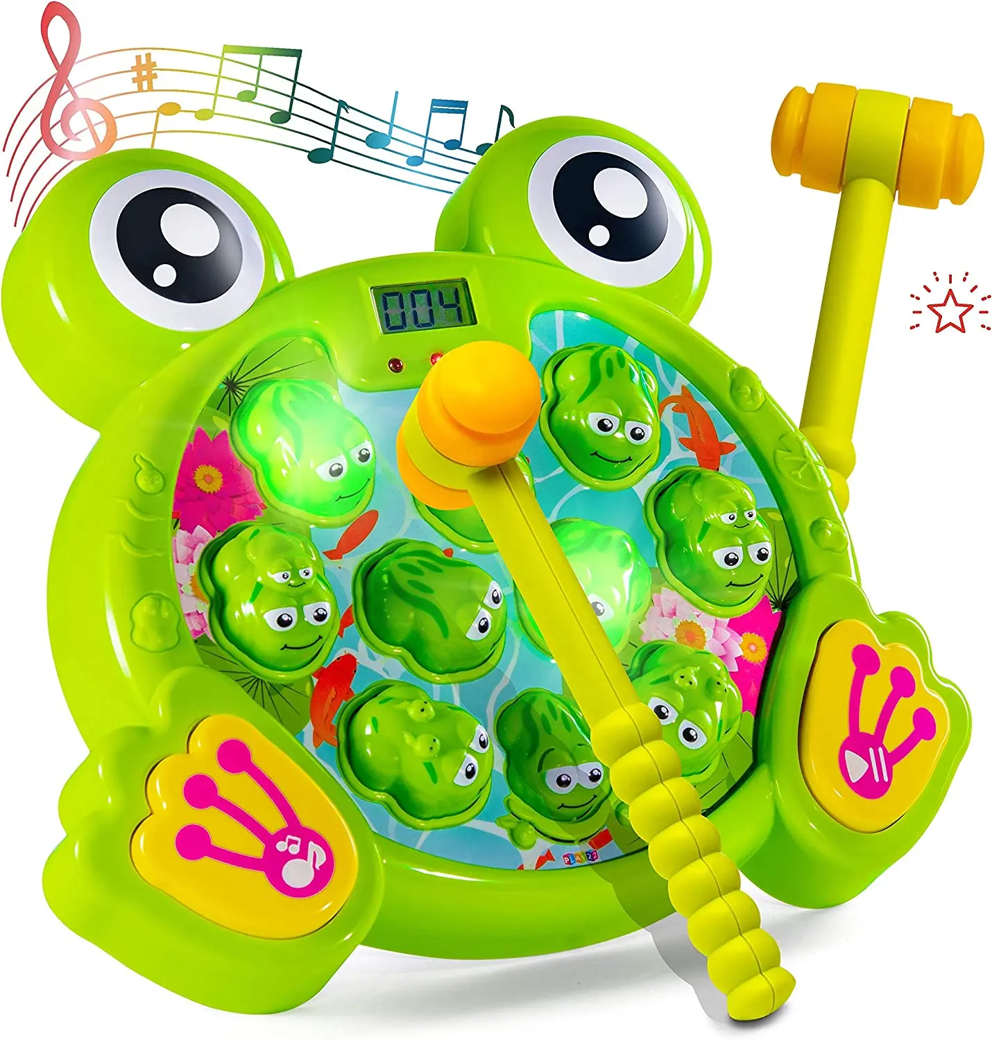 Whack A Frog Game Interactive Fun for Kids with 38 Levels 2 Modes 6 Lives and Musical Sounds Perfect for Ages 3 to 10 Years