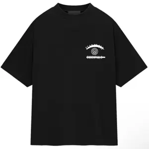 Men's Black T-Shirt with White Graphic Design and "COGNITIVES" Text