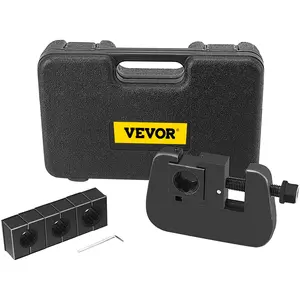 VEVOR 7843B Manual A/C Hose Crimper Kit, TikTokShopBlackFriday,Handheld Air Hose Crimper Tool Kit with 4 Dies Whole Set #6#8#10#12,A/C Hose Crimper Repair Tool Kit Die Set,for Crimping Automotive Air Conditioning Pipes
