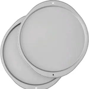 Wilton Recipe Right 12-Inch Pizza Pans, 2-Piece Set, Steel