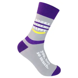 Books Make Me Happy - You? Not So Much Socks