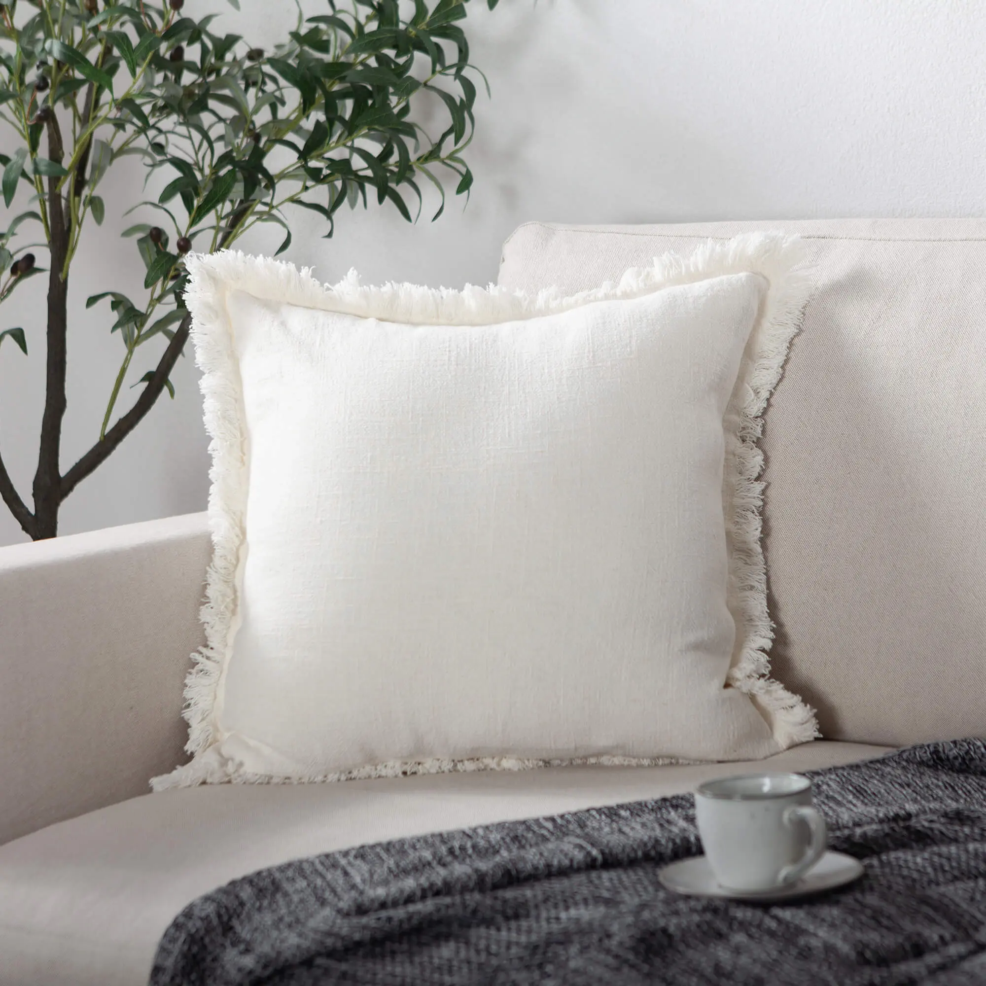 ATLINIA Decor Throw Pillow Cover - Decorative Farmhouse Pillows Cover Linen Boho Cushion Cover for Bed Couch Sofa Outdoor