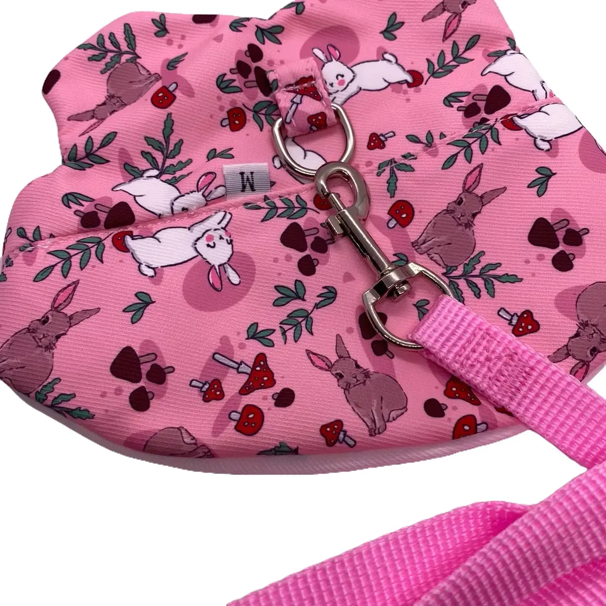 Pink Bunny Harness with Leash Attachment - Adjustable Strap, Attractive Design, Safe and Secure Fit for Outdoor Adventures - Pet Supplies for Rabbits (Collars & Harnesses & Leads)