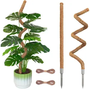 Moss Pole,Moss Poles for Climbing Plants Monstera, Bendable Coir Plant Stakes for Potted Plants, Philodendron, Pothos