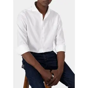White Oxford Shirt - High Cut Away Extreme Collar