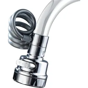 Sink Faucet Sprayer Attachment, 3 Water Outlet Modes Faucet Extender Aerator with Stretchable Hose, Kitchen Water Saving Sink Sprayer Head for Wash Hand Hair