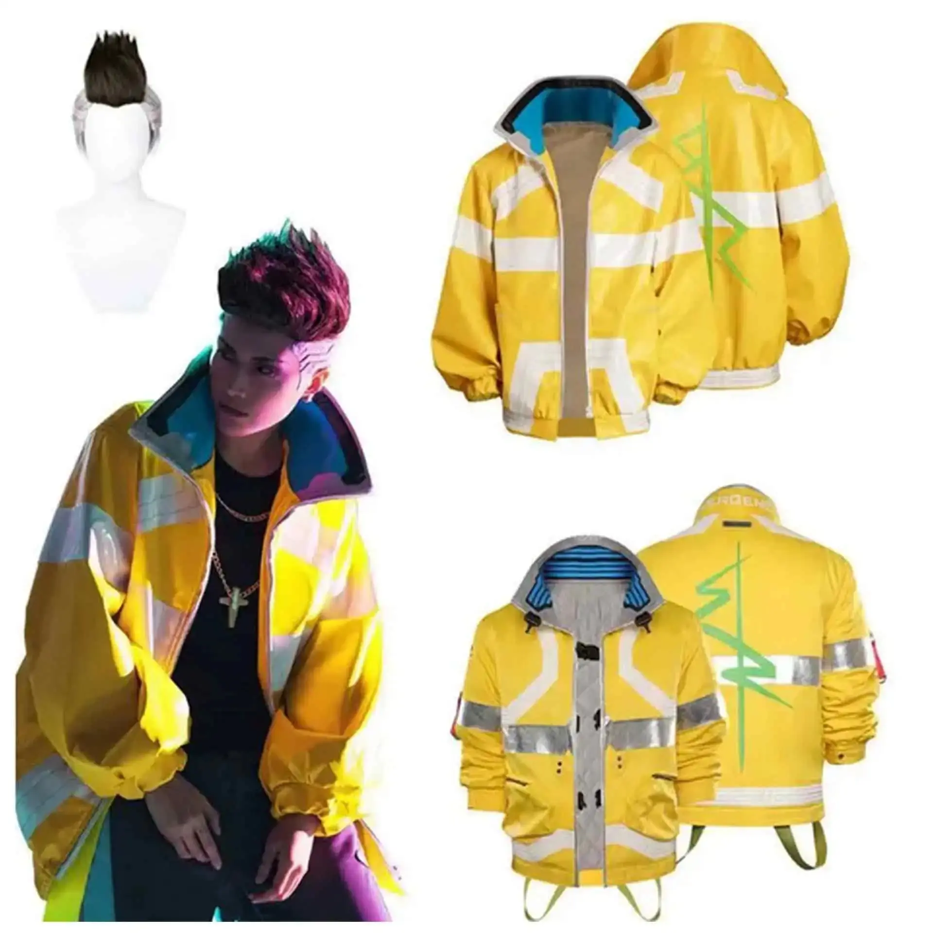 Game Anime David Martinez Luce Punk Cosplay Costume Jacket Party Halloween Cosplay Costume 20 And 77 Punk Cosplay Set