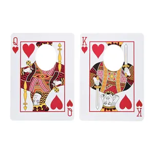 17" x 23" Casino Playing Card King & Queen Face Cutout Decorations - 2 Pc.