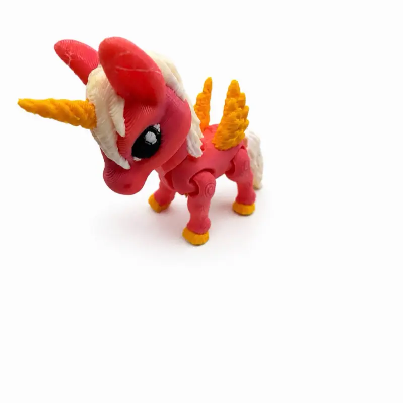 3D Printed Articulated Unicorn Fidget Toy | Flexi Unicorn Sensory Desk Toy | Cute Collectible Gift