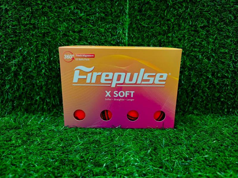 Flame Pulse X Soft Golf Balls | Two-Piece Construction | Phosphorescent Matte Golf Balls | Clear Orange | Soft Golf Balls | 360° Track Alignment | 12-Pack (1 Dozen) Flame Pulse X Soft Golf Balls | Two-Piece Construction | Phosphorescent Matte Golf Balls | Clear Orange | Soft Golf Balls | 360° Track Alignment | 12-Pack (1 Dozen)