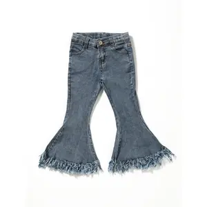 Blue Print Casual bottoms Tassels Girls Jeans