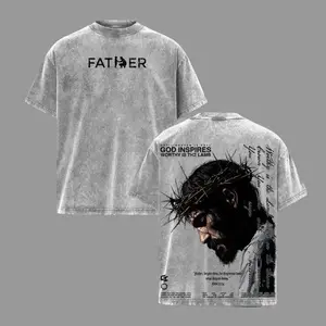 FATHER , FORGIVE THEM Vintage Jesus Christian Oversized T-Shirt / Tank Top / Hoodies, God Inspires Faith Graphic Tee, Religious Streetwear, Gospel Worship Shirt, Gift for Believers