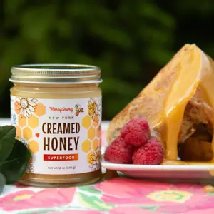 Pure Creamed Honey- 100% Raw New York Honey- Naturally Sweet Flavor