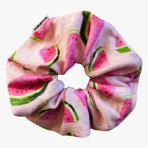 Pink Watermelon Scrunchie - Fashion Hair Accessory