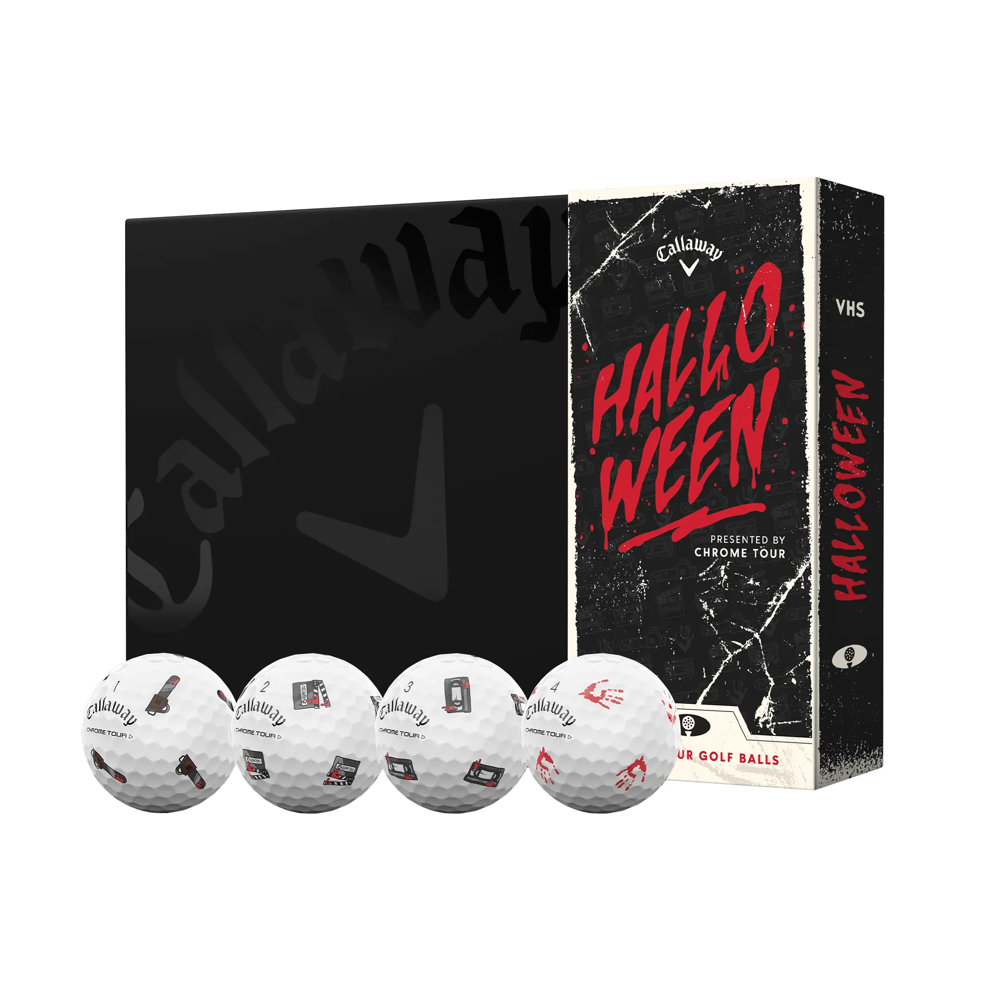 Callaway Golf Chrome Tour Halloween Golf Balls in White