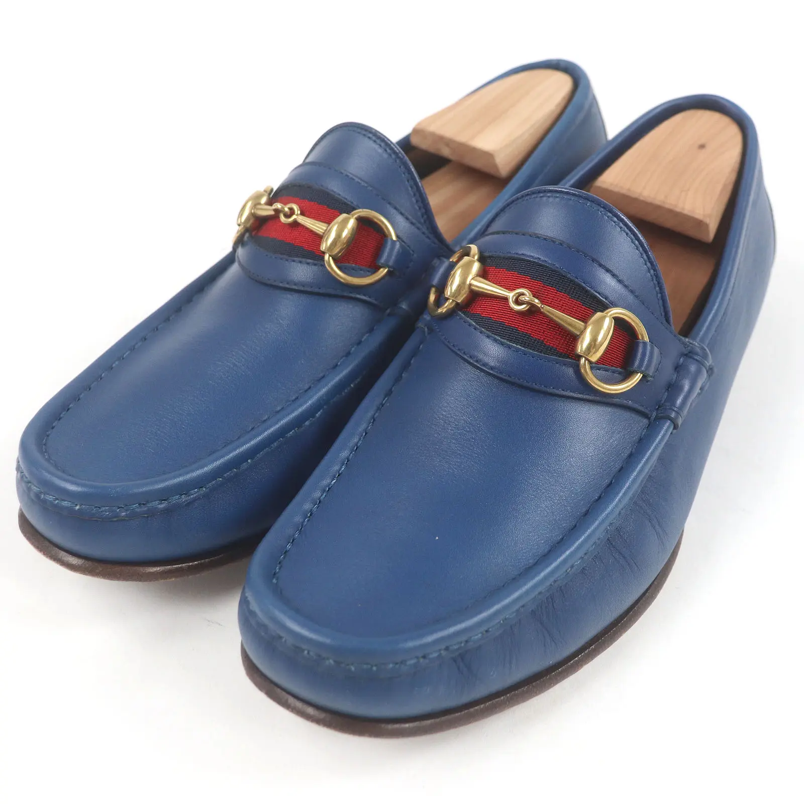 Pre-owned GUCCI Others Small Leather Goods Horsebit Leather Loafers