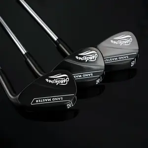 WUDAY Sand Master Right Hand Low CG 52°/56°/60° Golf Sand Wedge with Stepped Steel Shaft Matte CNC Milled Golf Lob Wedge Mist Chromium Gap Wedge/Anti Slip Rubber Grip Unisex tour satin wedge golf accessories