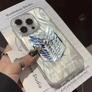 Hot Anime Attack On Titan Phone Cases for iPhone17 16 15 14 13 12 11 Promax Pro Plus Air & Samsung Galaxy S26 S25 S24 S23 S22 S21 EDGE Ultra Plus FE Clear TPU Shockproof Protective Cover Gif