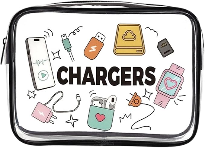 Clear Toiletry Bag, Approved Travel Toiletry Bag Carry On Travel Accessories Bag Airport Airline Quart Size Bags water-resistant Makeup Bag for Women