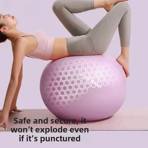Yoga Ball Thickened Explosion-proof Fitness Ball Pregnant Women Midwifery Ball PVC Yoga Assisted Children's Sensory Training Balance Ball