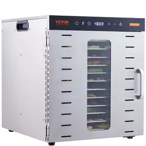 VEVOR Food Dehydrator Machine, 700W Electric Food Dehydrator With Digital Timer and Temperature Control, 6 Stainless Steel Trays Food Dehydrated Dryer for Jerky, Herb, Meat, Beef, Fruit ETL ListedVEVOR Super Brand Day