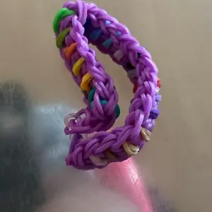 Purple Colorful Loom Bracelet