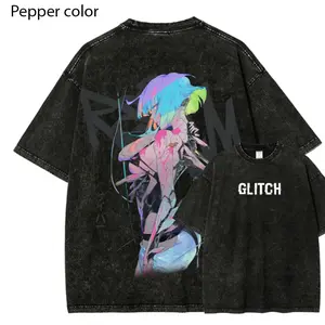 Cyberpunk Shirt, Glitch Graphic Tee, RIM Character Design, Unisex Fit Anime Shirt, Futuristic Cyberpunk Apparel, Digital Art T-shirt