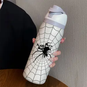 Art Spider 32oz Dual-Drink Sports Water Bottle, Hydration Tumbler, 304 Stainless Steel Large Capacity Insulated Cup, Perfect Gift for Women, Insulation Drinkware, Tumbler Reusable Cup
