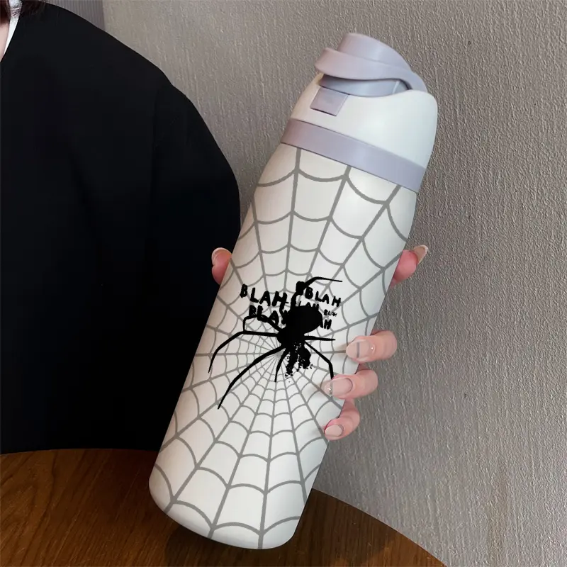 Art Spider 32oz Dual-Drink Sports Water Bottle, Hydration Tumbler, 304 Stainless Steel Large Capacity Insulated Cup, Perfect Gift for Women, Insulation Drinkware, Tumbler Reusable Cup, Insulated Water Bottles