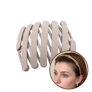 Portable Headband - Travel Headband, Portable Foldable Design for Women Girls Washing Face Makeup Travel Outdoor, Fashion Hair Accessories