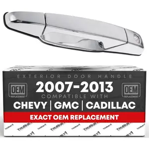 Exterior Front Driver Door Handle For 2007-2013 Chevrolet Avalanche, 07-14 Silverado 1500, 2500, 3500, Suburban, Tahoe; 07-14 GMC Sierra 1500, 2500, 3500, Yukon XL-OEM 22738721, 80546
