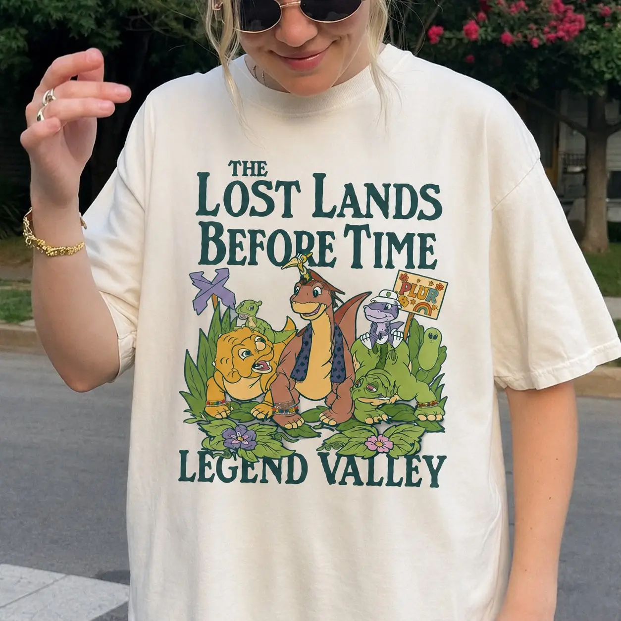 Lost Lands Before Time Comfort Colors T-Shirt, EDM Music Festival Merch Rave Tee Headbanger Raver Gift Bass Music Lover Shirt, Women Men Unisex, Trendy Graphic Tee