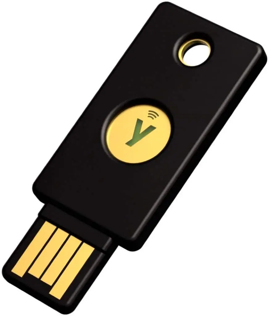 Yubico - Security Key NFC - Two-Factor Authentication Security Key, Connect via USB-A or NFC, FIDO U2FFIDO2 Certified - Black