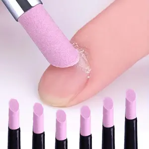 1-piece quartz nail file – odorless nail care tool for smoothing out edges and caring for healthy nails. Pink-purple quartz file head with a comfortable grip handle. Suitable for hand and foot care, can be used for toe nail and foot cleaning.