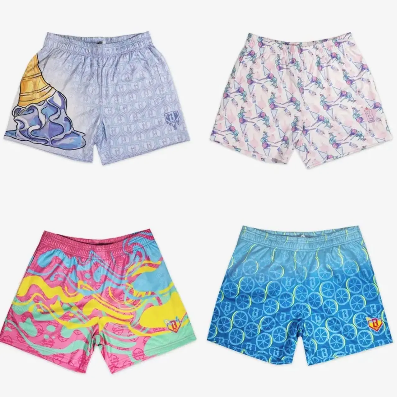 (Full Size S-4XL for Kids&Adult) Inspired Premium Men's Graphic Mesh Shorts – Lightweight Breathable Athletic Basketball Shorts, Luxury Streetwear, Quick-Dry Gym Shorts