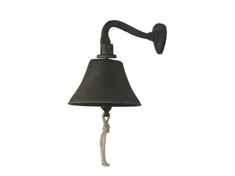 6 in. Cast Iron Hanging Ships Bell