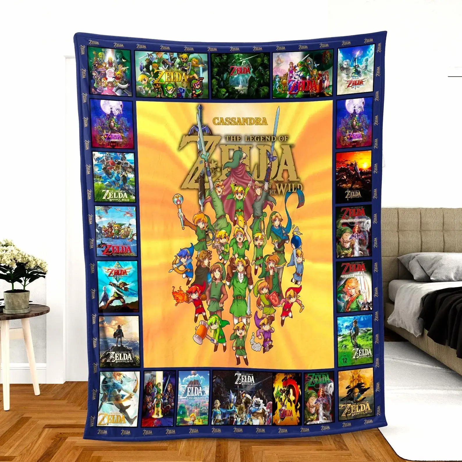 The Legend Of Zelda PREMIUM Fleece Blanket Soft Warm Flannel Fabric Gift For Fan Bed Sofa Camping Cinema Travel