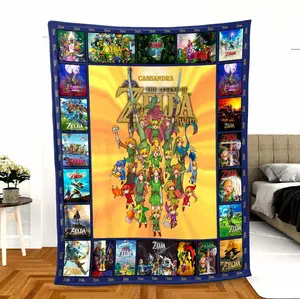 The Legend Of Zelda PREMIUM Fleece Blanket Soft Warm Flannel Fabric Gift For Fan Bed Sofa Camping Cinema Travel
