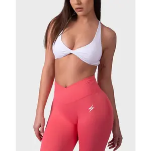 Evolve Backless Sports Bra - White