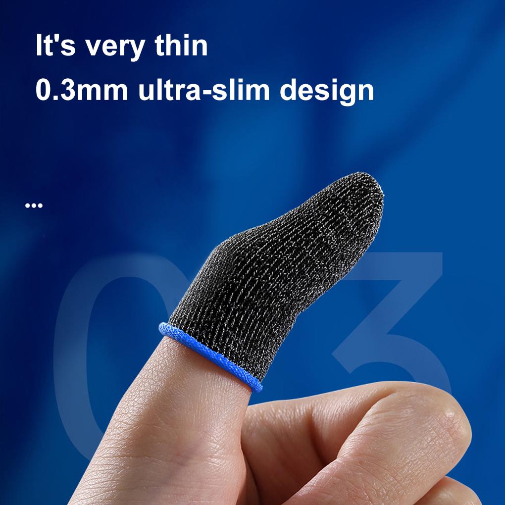 Mobile Game Fingertip Gloves For Gamer Sweatproof Anti-slip Touch Screen Finger Sleeve Breathable Gaming Finger Cover