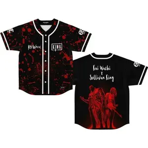 Black Sullivan King Kai Wachi Baseball Jersey EDM Music Shirt, EDM Festival Family Gift, Unisex Breathable Men's Jersey, 420 Lover Graphic Shirt, Gift For Baseball Fan EDM Electronics Music