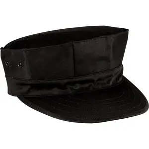 Black - Marine Corps Fatigue Cap Utility Cover 8 Pointed Cap