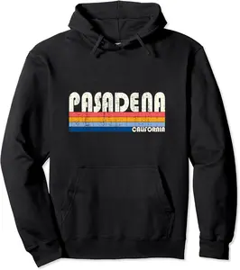 Retro Vintage 70s 80s Style Pasadena, CA Pullover Hoodie - Braedoncoysp Shop 33B09SBV46G1