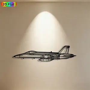 1pc Fighter Jet Metal Wall Art, Dynamic Artistic Fighter Jet Statue Mural, Ideal Gift for New Year, Fathers Day, Aviation Decor Enthusiasts, Perfect for Garage Wall & Backyard Fence Aviation Enthusiasts, Captivating Aviation-Themed Home & Outdoor Decor