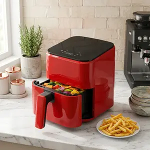 3QT Air Fryer, Small Air Fryer with Digital PP Touch Panel, 400 F Max Temp, Overheat Protection And Auto Shut-Off, Nonstick And Dishwasher Safe Basket for Roast, Bake, Broil, Reheat