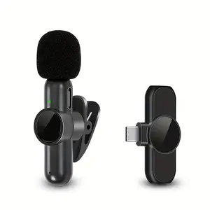 EARDOTS Wireless Lavalier Microphone with USB-C, 360° Omnidirectional Recording, Plug & Play One-Touch Voice Capture, Low Latency (9ms) & Noise for Smartphones/Tablets, Live Streaming, Podcasts, Vlogging, Compatible with USB-C