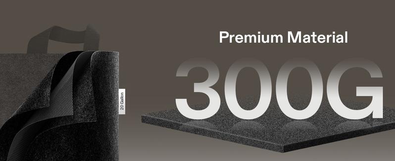 VIVOSUN 5-Pack Grow Bags, Heavy Duty Thickened Nonwoven Fabric Pots with Handles,Black