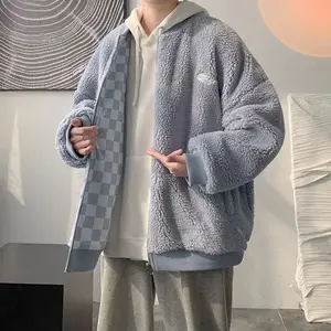 Women Double Sided Jackets Autumn Winter Lamb Wool Coats Stand Collar Warm Plush Jacket Casual Loose Fashion Female Tops Abrigos
