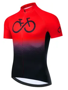 New BIKE Summer Men Short Sleeve Cycling Jersey MTB Maillot Bike Shirt Breathable Mountain Pro Team Bicycle Sports Clothing