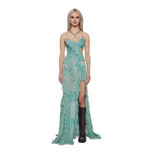 Rebel Mon Amour Maxi Dress - Aqua